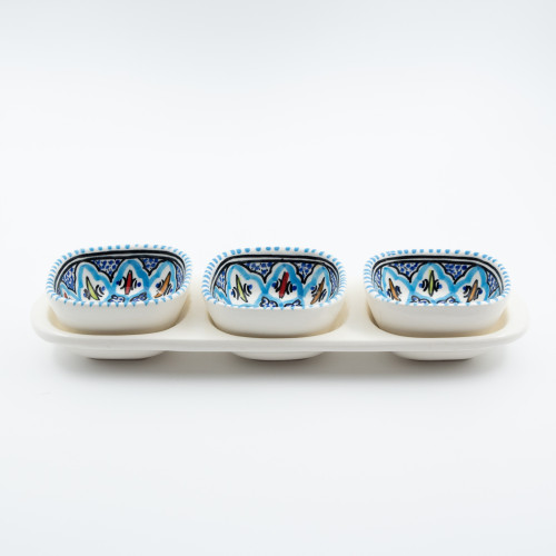 Service apéro tri-bols Bakir Turquoise