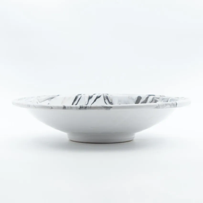 Plat de service Marbré Noir D 33 cm