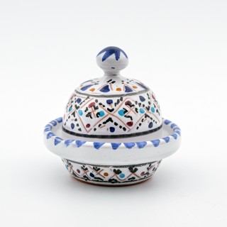 Mini tajine Multifonction - Marrakech Blanc - D 8 cm