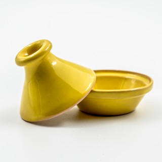 Mini tajine Uni Jaune D 9 cm