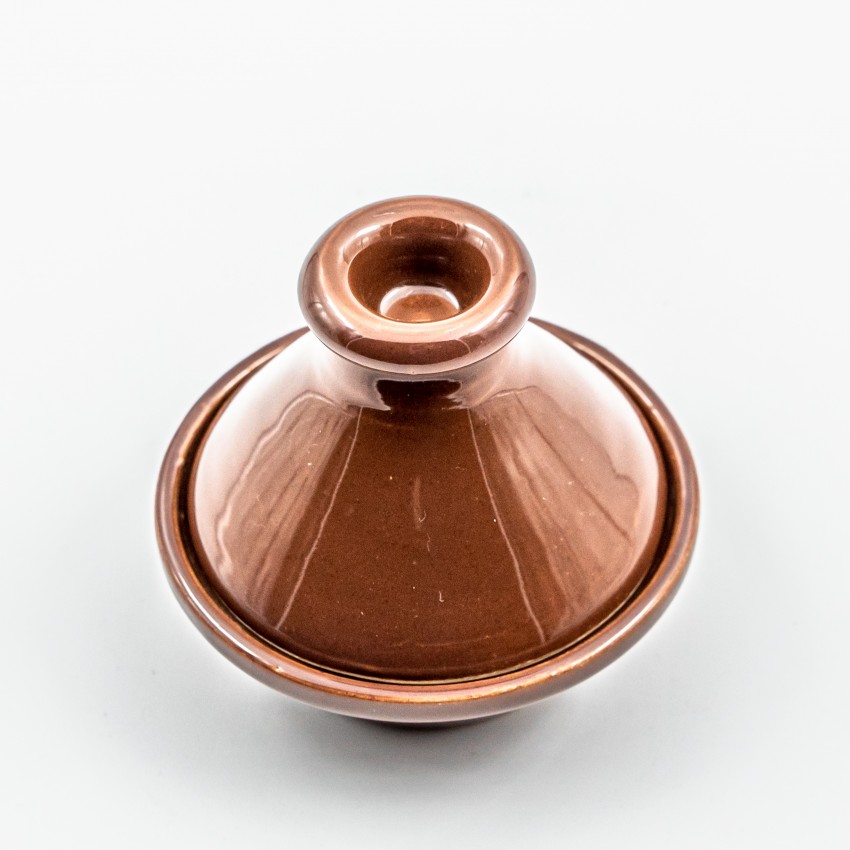 Mini tajine Uni Marron foncé D 9 cm