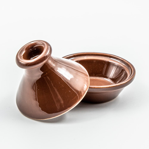 Mini tajine Uni Marron foncé D 9 cm