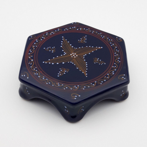 Dessous de plat Tatoué Bleu nuit