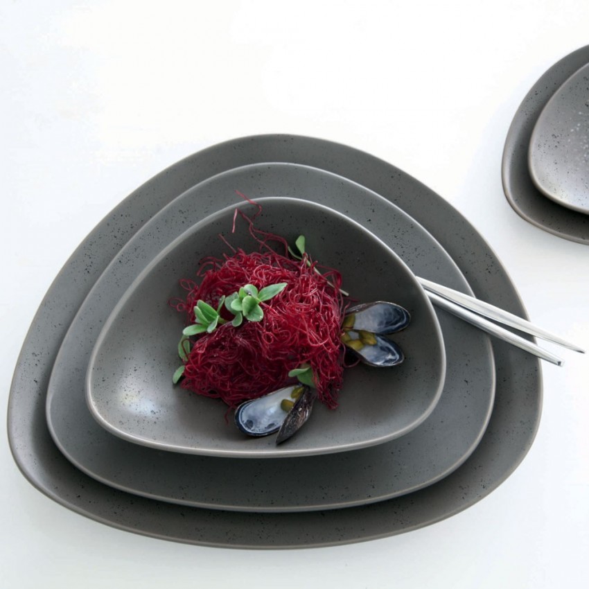 Assiette plate Cuba Marron - D 27.5 cm