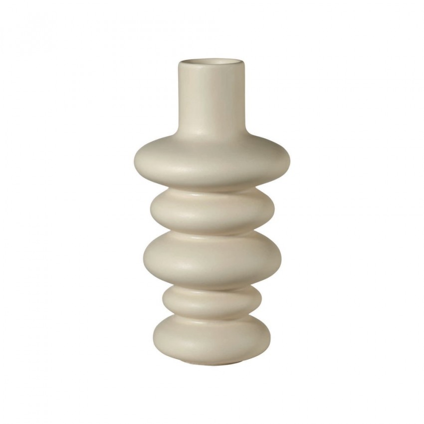 Vase Como Crème 5 Sphères - H 18 cm
