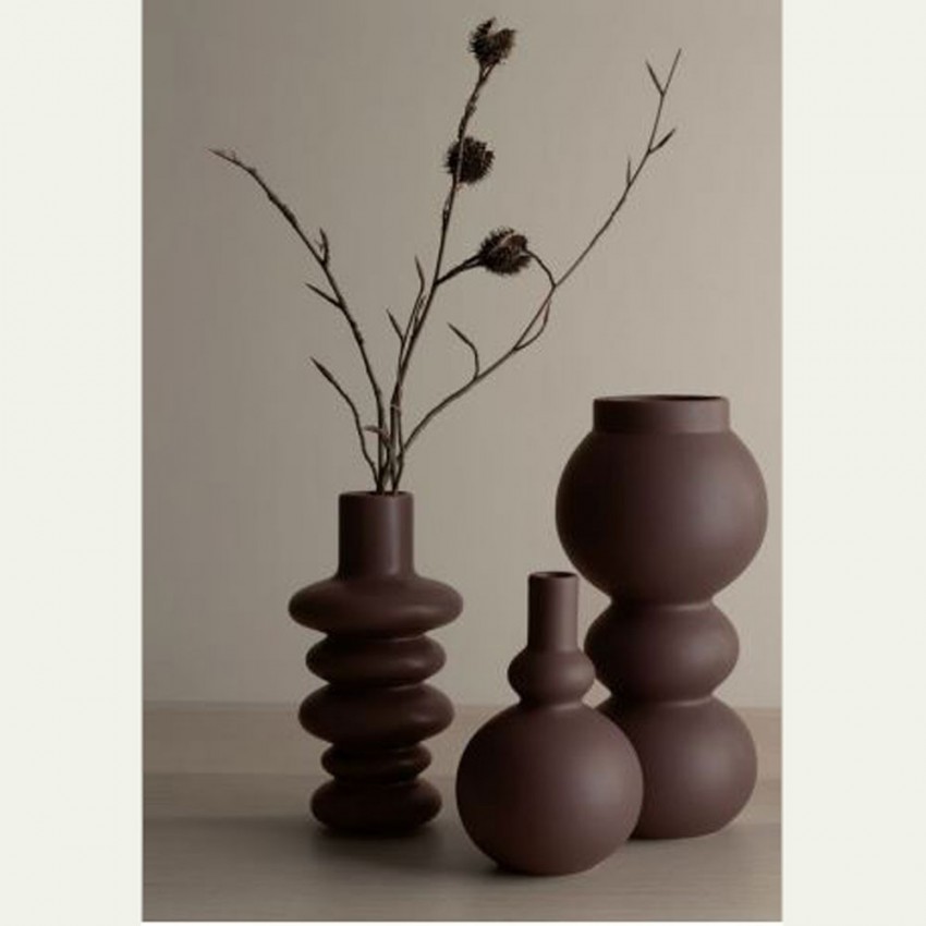 Vase Como Mocha 3 Boules- H 23.5 cm