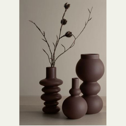 Vase Como Mocha 3 Boules- H 23.5 cm