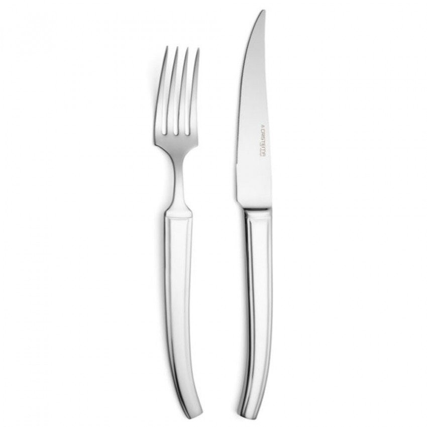 Set de couverts à viande pour 6 personnes en inox 12 pièces Texas