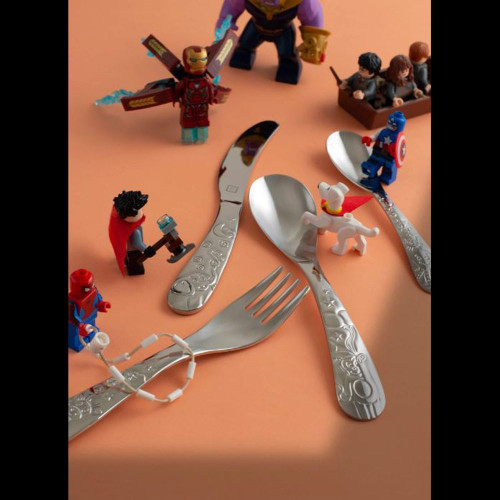 Couverts pour enfants en inox Kids Gravé x 4 - Coffret