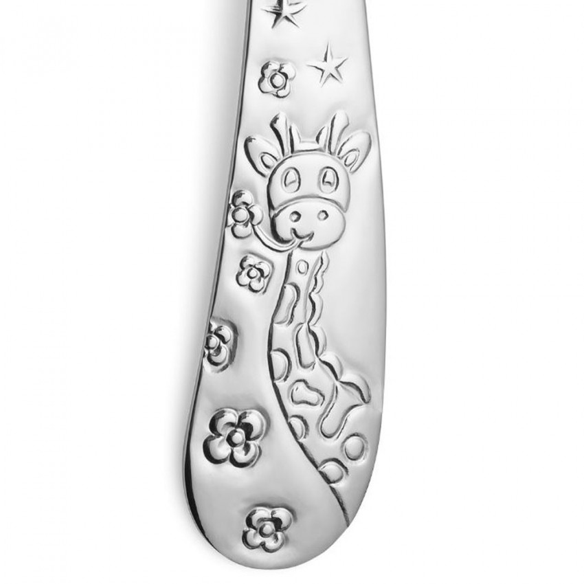 Couverts pour enfants en inox Kids Gravé x 4 - Coffret