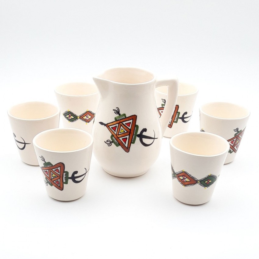 Service à boisson 6 personnes Sahel Beige