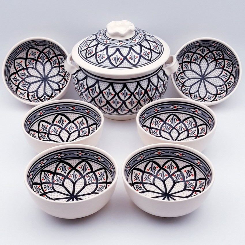 Service à soupe Bakir gris - 12 pers