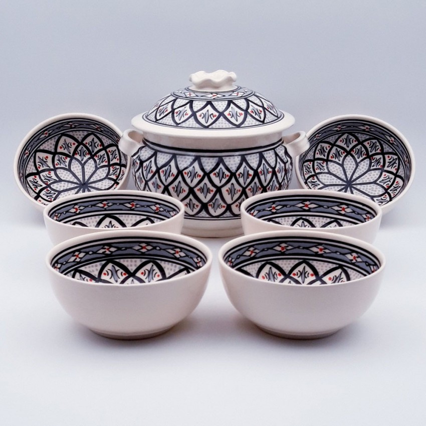 Service à soupe Bakir gris - 12 pers