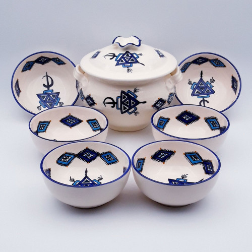 Service à soupe Sahel Bleu - 12 pers 2