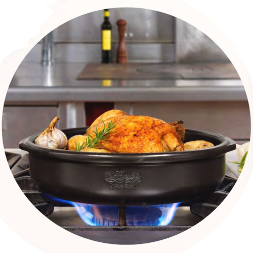 Plat de cuisson Professional en pâte à feu - D 36 cm