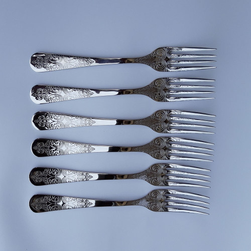 Fourchettes de table Antique x 6