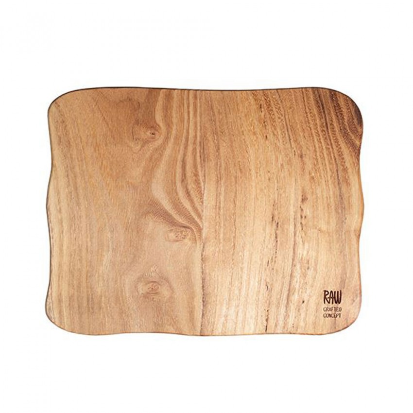 Planche à découper avec poignée de Teck 40*30*2 cm