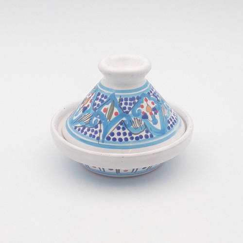 Mini tajine Marocain Turquoise - D 12 cm
