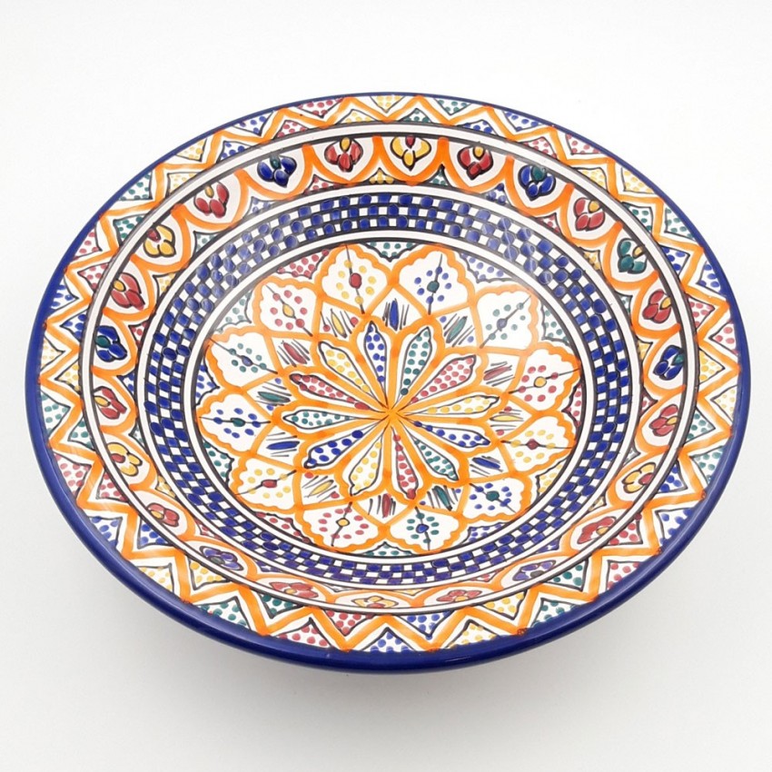 Plat de service Zriba - Pièce unique - D 33 cm