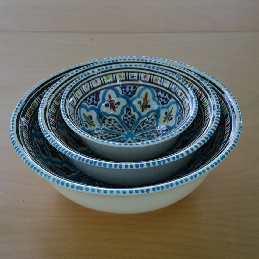 Saladier Bakir turquoise - D 30 cm