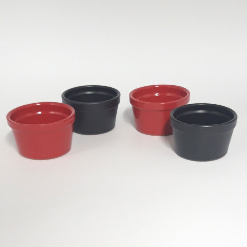 Ramequin à soufflé Diamètre 9.5 cm couleur Violet - Lot de 4 2