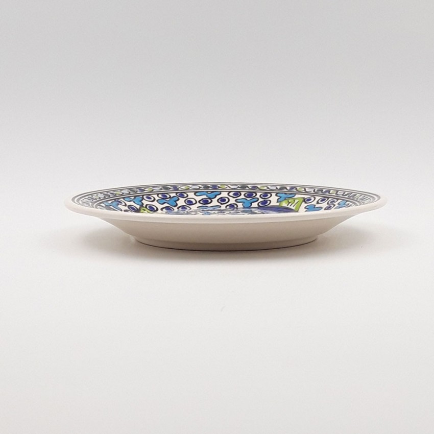 Lot de 6 assiettes plates Poissons Bleus - D 24 cm