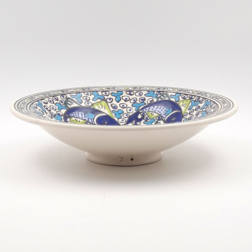 Plat Tebsi Poissons Bleus - D 33 cm