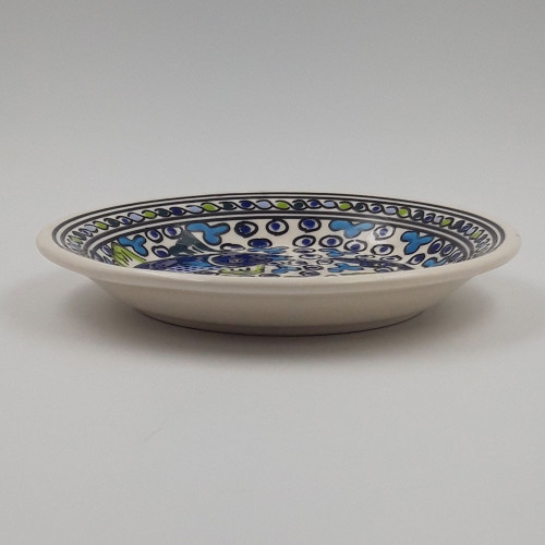 Lot de 6 assiettes à entrée ou dessert Poissons Bleus - D 20 cm