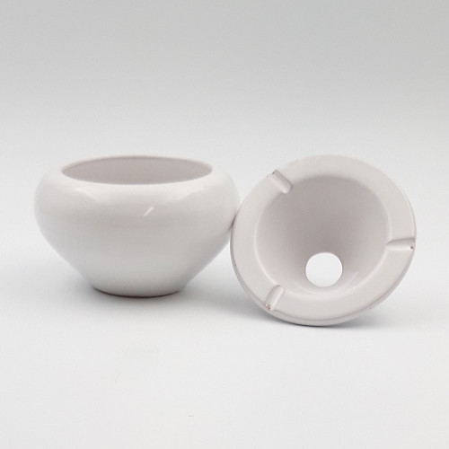 Cendrier Tunisien Uni blanc - Moyen modèle