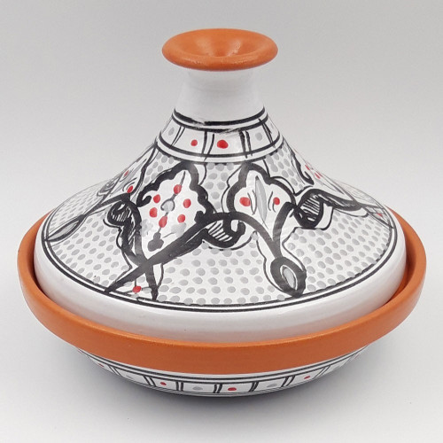 Tajine individuel évasé Marocain Gris - D 22 cm 2