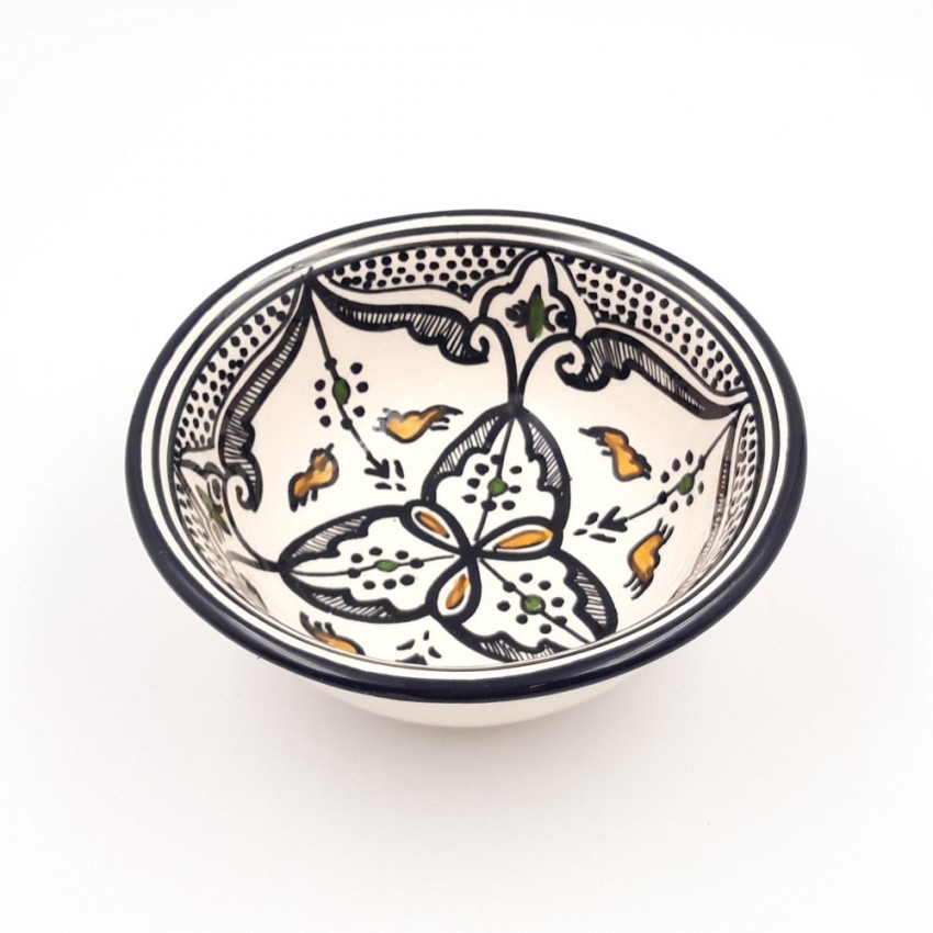 Coupelle Marocain Noir Liseré - D 15 cm