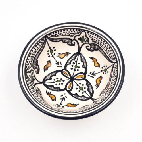 Coupelle Marocain Noir Liseré - D 15 cm