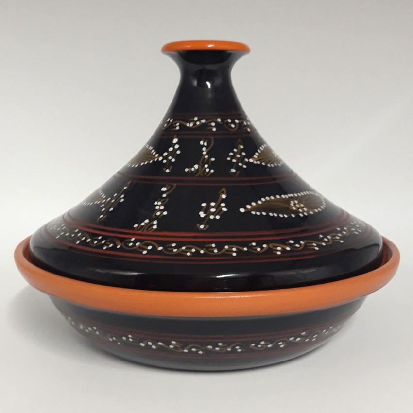 Tajine de cuisson Tatoué Noir - D 31 cm