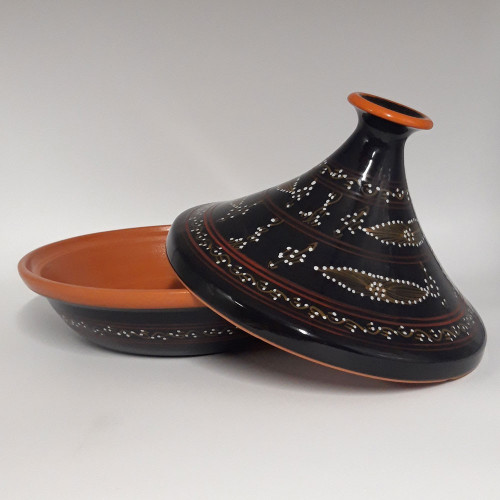 Tajine de cuisson Tatoué Noir - D 31 cm