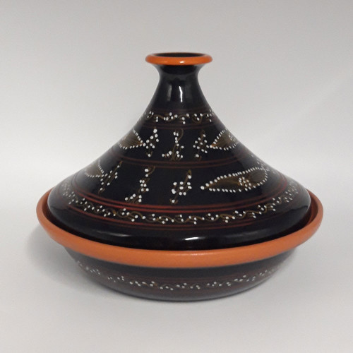 Tajine de cuisson Tatoué Noir - D 31 cm