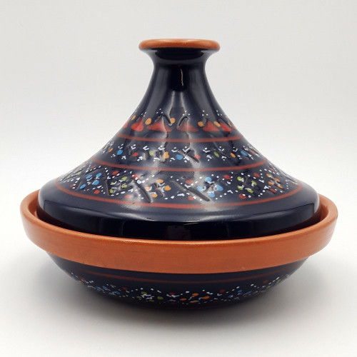Tajine individuel évasé Marrakech Bleu nuit - D 22 cm