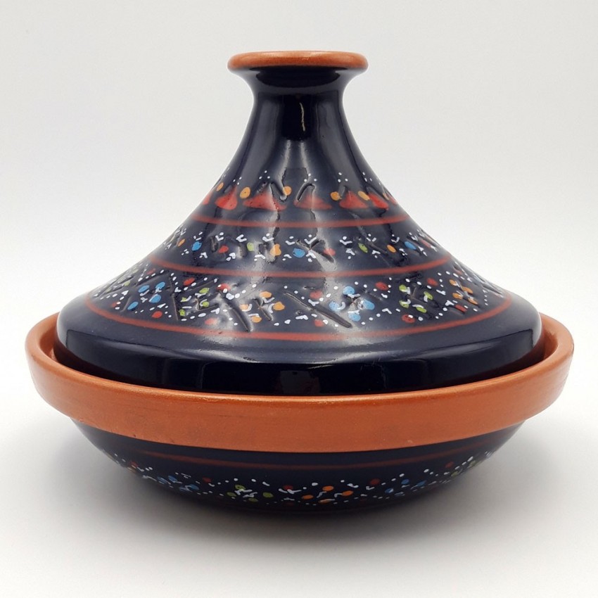 Tajine individuel évasé Marrakech Bleu nuit - D 22 cm