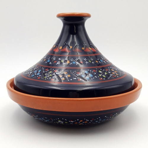 Tajine individuel évasé Marrakech Bleu nuit - D 22 cm