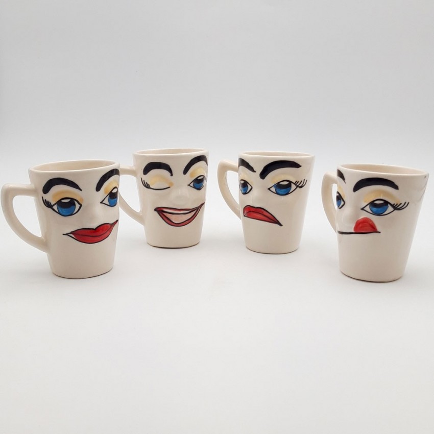 Lot de 4 Mugs Humour 30 cL
