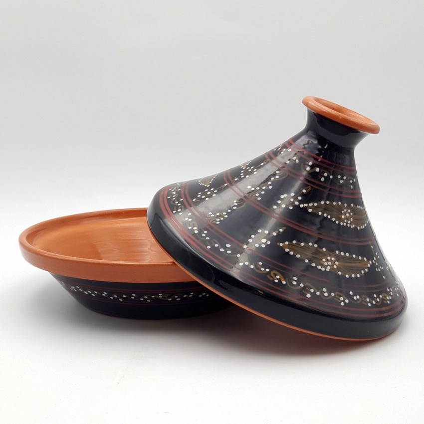 Tajine de cuisson Tatoué Noir - D 27 cm