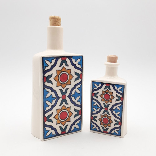 Duo de bouteilles d'huile et vinaigre Muflier