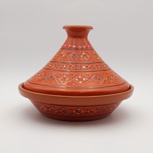 Tajine de cuisson Marrakech Orange - D 27 cm