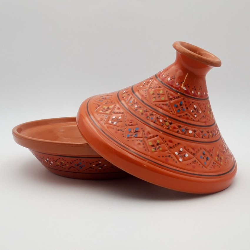 Tajine de cuisson Marrakech Orange - D 27 cm