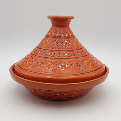 Tajine de cuisson Marrakech Orange - D 27 cm