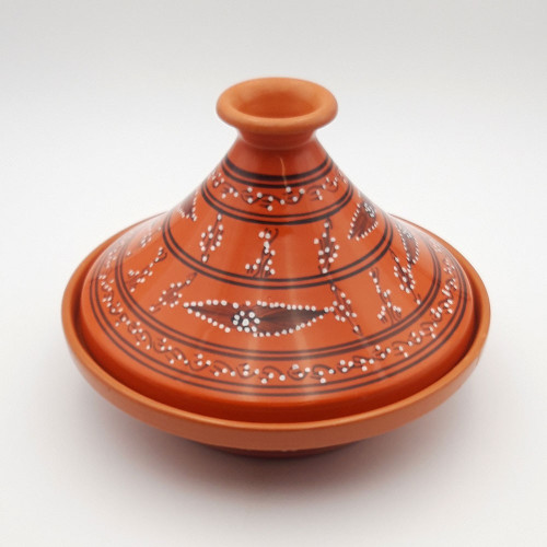 Tajine de cuisson Tatoué Orange - D 27 cm