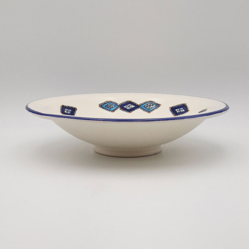 Plat Tebsi Sahel bleu - D 33 cm