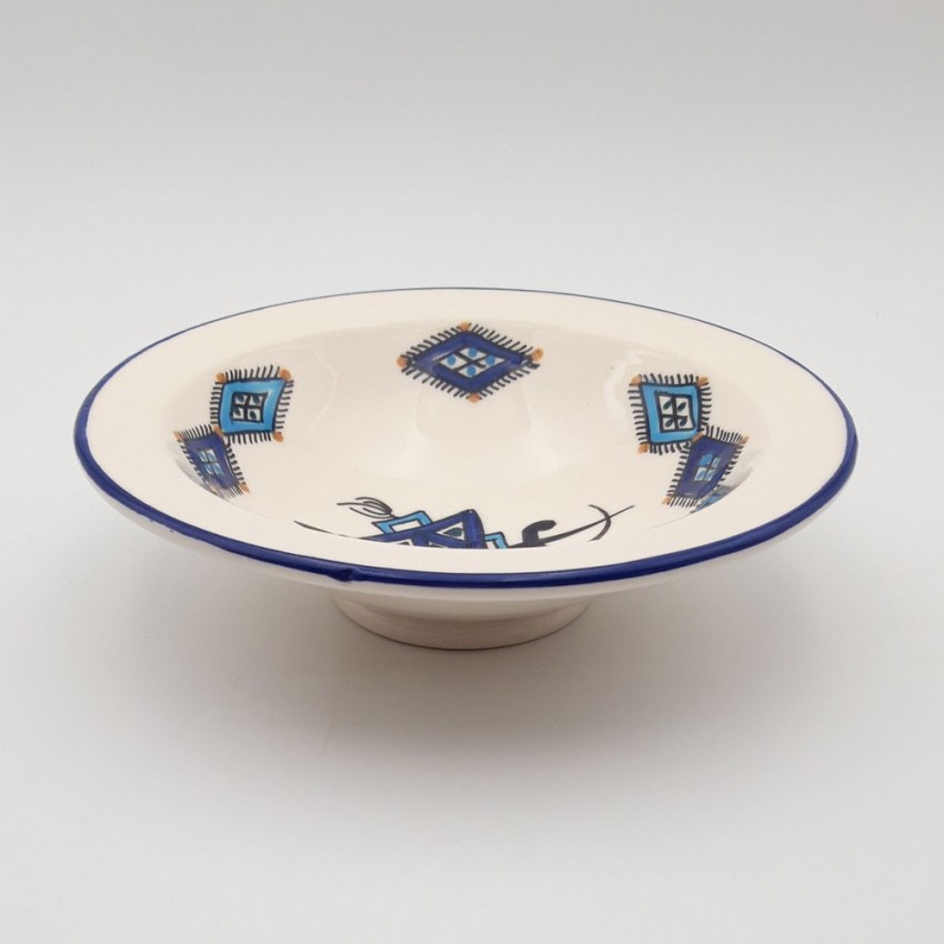 Lot de 6 assiettes Tebsi Sahel bleu - D 23 cm