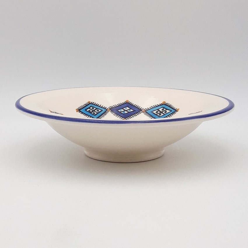 Lot de 6 assiettes Tebsi Sahel bleu - D 23 cm