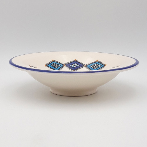 Lot de 6 assiettes Tebsi Sahel bleu - D 23 cm