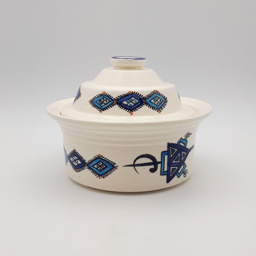 Cocotte Querouana Sahel bleu - D 20 cm